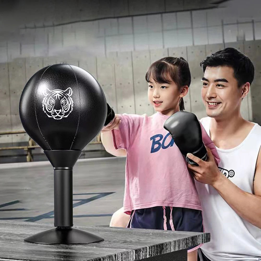 Desktop Punching Bag Table Boxing Punch Ball with Strong Suction Cup Kids Adults Stress Relief Toys for Thai Sports Equipment