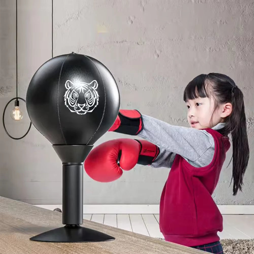Desktop Punching Bag with Suction Cup Heavy Duty Stress Relief Practice Toys Desk Boxing Punch Ball for Kids Adults Training